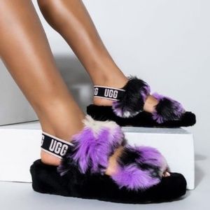 UGG WOMENS OH YEAH TIE DYE SLIDE SANDAL